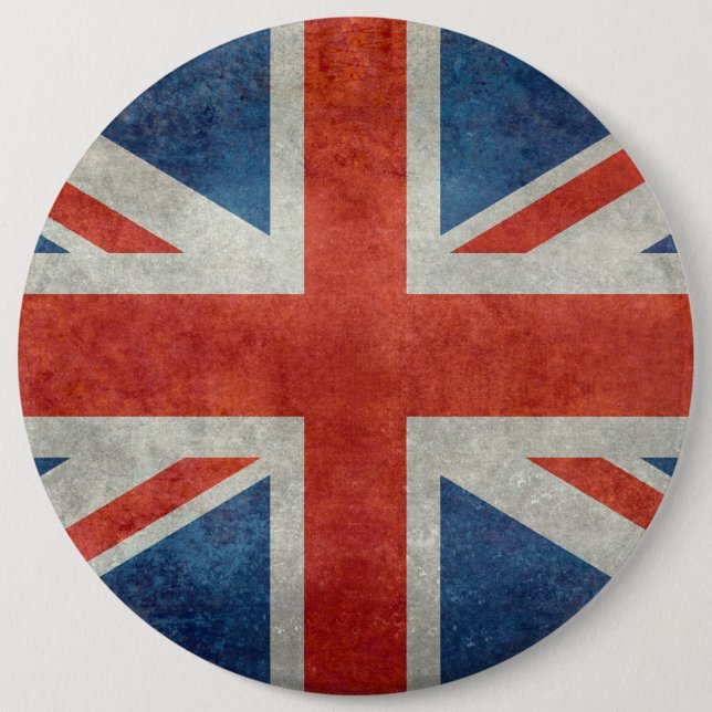 UK British Union Jack flag retro style buttons (Front)