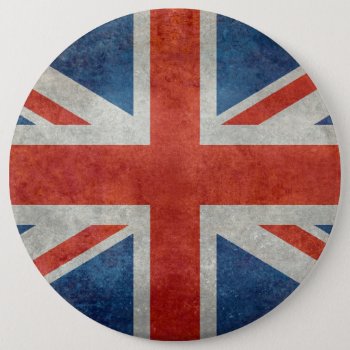 Uk British Union Jack Flag Retro Style Buttons by Lonestardesigns2020 at Zazzle