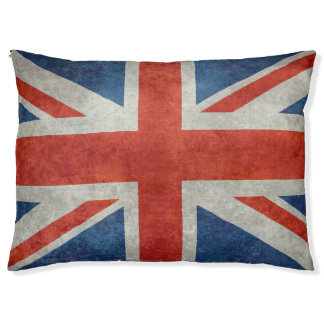 UK British Union Jack flag retro style Dog Bed