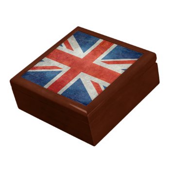 Uk British Union Jack Flag Retro Style Gift Box by Lonestardesigns2020 at Zazzle