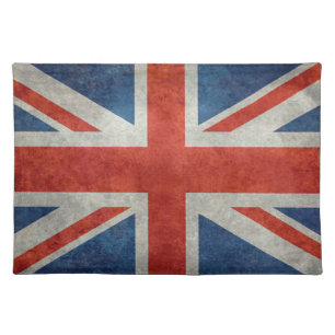 UK British Union Jack flag retro style tablecloth Placemat