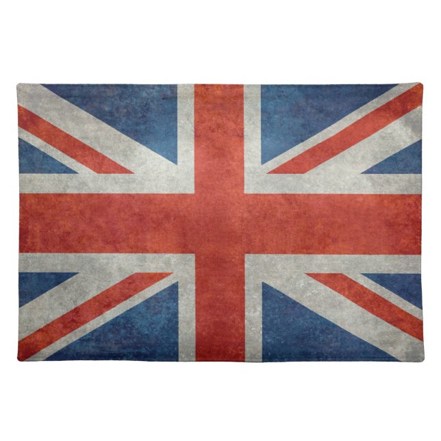 UK British Union Jack flag retro style tablecloth Placemat (Front)