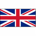 UK British Union Jack Flag Statuette<br><div class="desc">National flag of Great Britain & Northern Ireland The United Kingdom flag, also known as the Union Jack or Union Flag, originated in 1801 with the union of Great Britain and Ireland. It consists of a combination of the flags of England, Scotland and Ireland, and has a 2:1 ratio (although...</div>