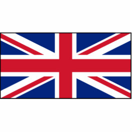 UK British Union Jack Flag Statuette