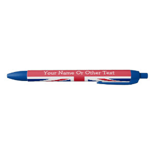 UK Britsh Union Jack Personalized Patriotic Flag Pen