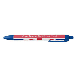 UK Britsh Union Jack Personalized Patriotic Flag Pen