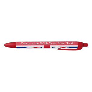UK Britsh Union Jack Personalized Patriotic Flag Pen