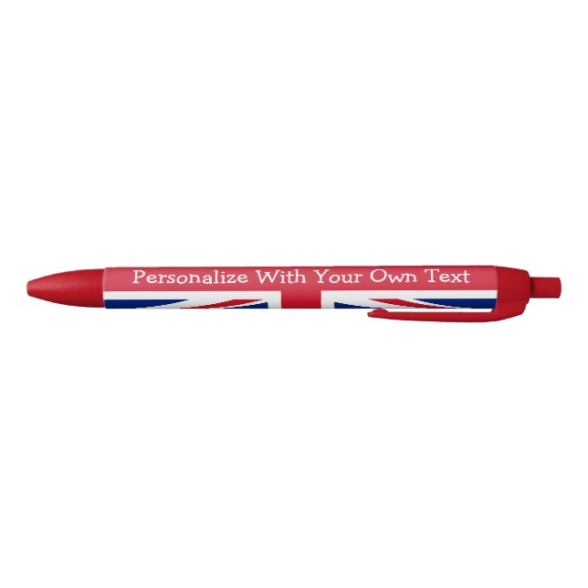 UK Britsh Union Jack Personalized Patriotic Flag Pen (Bottom)
