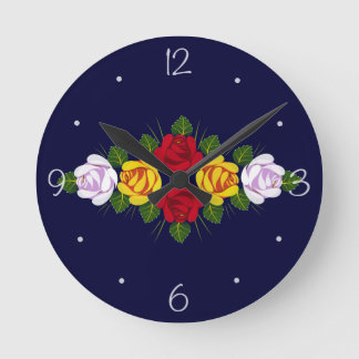 UK Canal roses Round Clock
