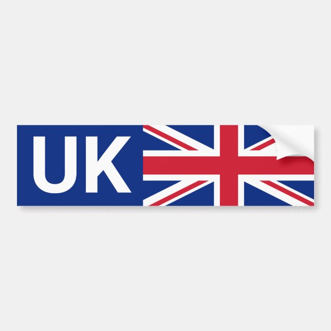 UK Car Sticker & British travel abroad /decal (Front)