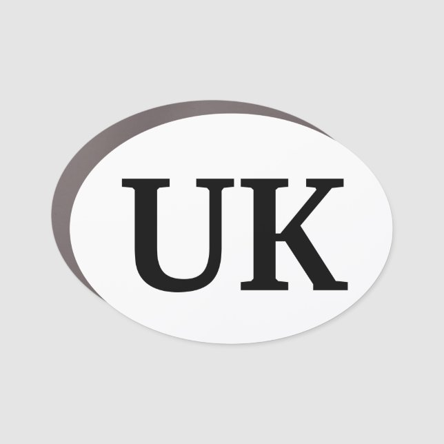 UK Car Sticker Car Magnet (Front)