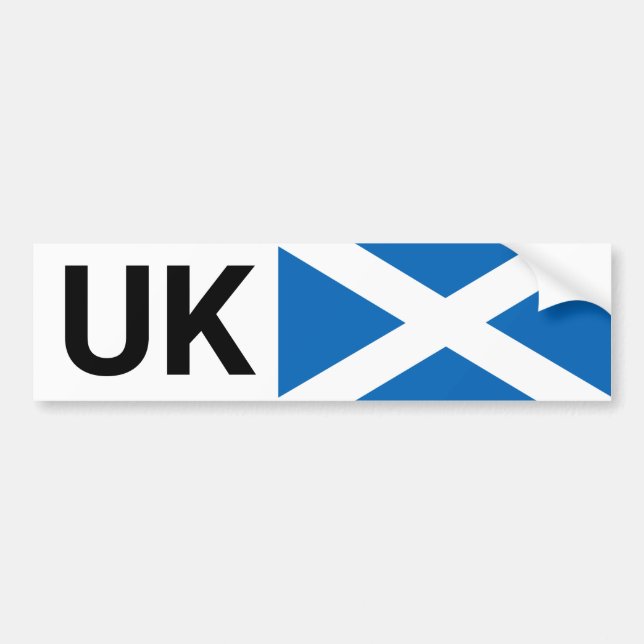 UK Car Sticker & Scotts travel abroad /Scotland (Front)