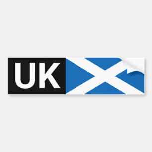 UK Car Sticker & Scotts travel abroad /Scotland