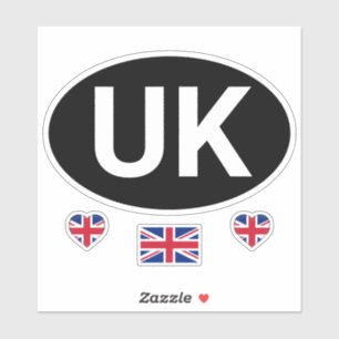 UK Car Sticker travel Set /British Union Jack /GB