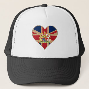 UK COA Heart Trucker Hat