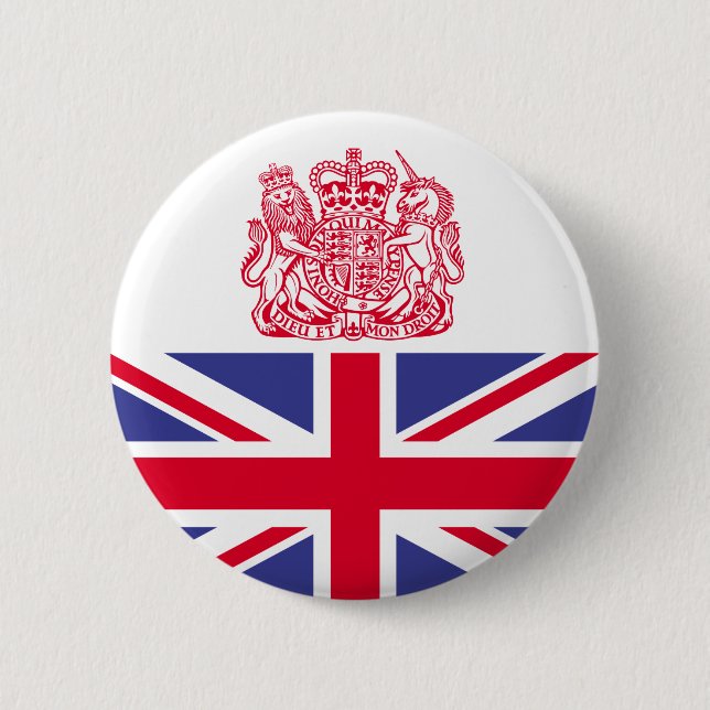 UK coat of arms Button (Front)