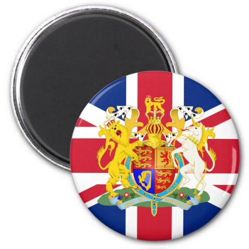 UK Coat of Arms  Flag Magnet