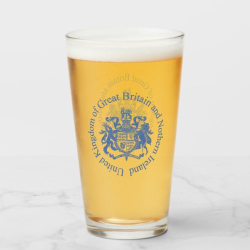 UK coat of arms Glass