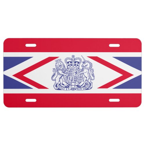 UK coat of arms License Plate