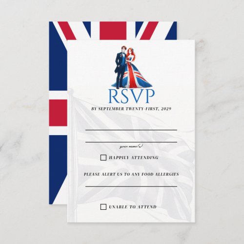 UK Couple RSVP Card