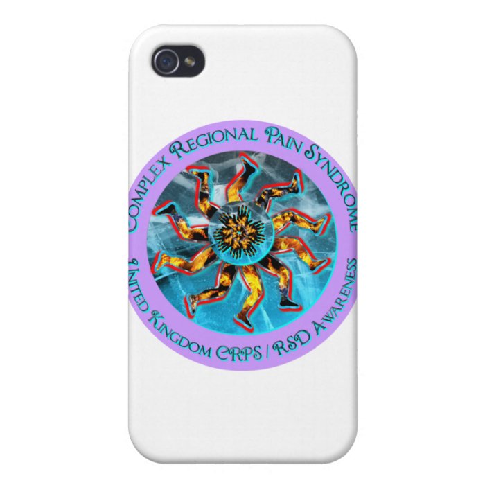 UK CRPS/RSD Awareness Hand & Leg Starburst T&L iPhone 4/4S Cover