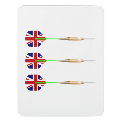 UK Darts Door Sign