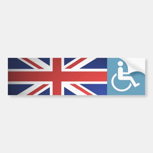 UK Disabled Veteran Bumper Sticker