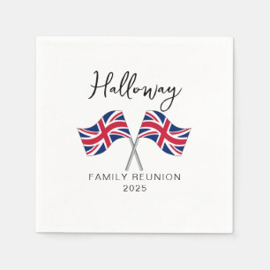 UK England Flag Family Reunion Napkins