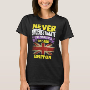 Uk England Union Jack Flag Cool Pride Celebration T-Shirt