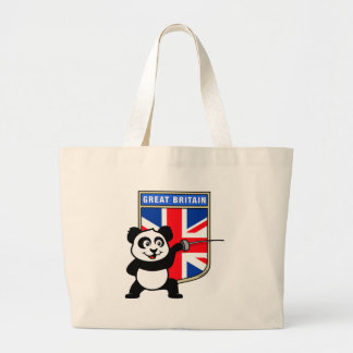 UK Fencing Panda Large Tote Bag