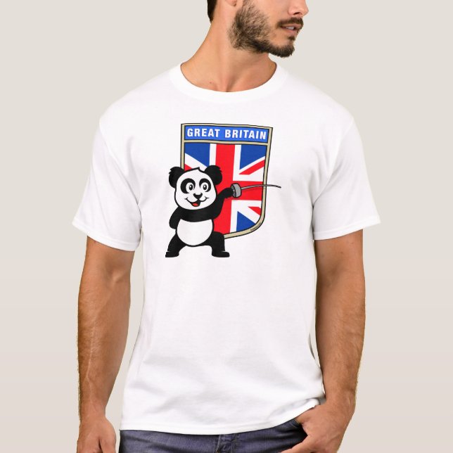 UK Fencing Panda T-Shirt (Front)