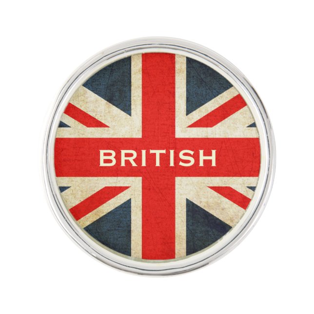 UK Flag British Union Jack Lapel Pin (Front)