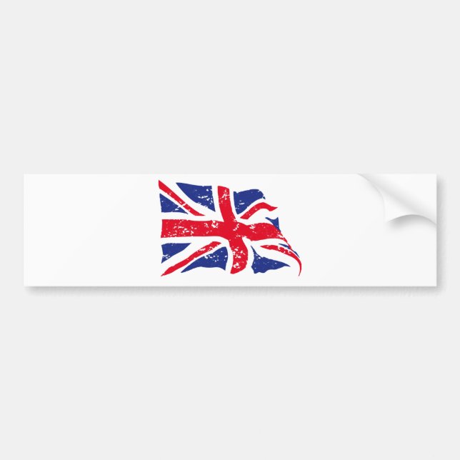 UK Flag Bumper Sticker (Front)