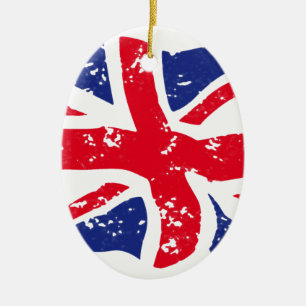 UK Flag Ceramic Ornament