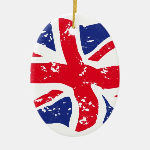 UK Flag Ceramic Ornament