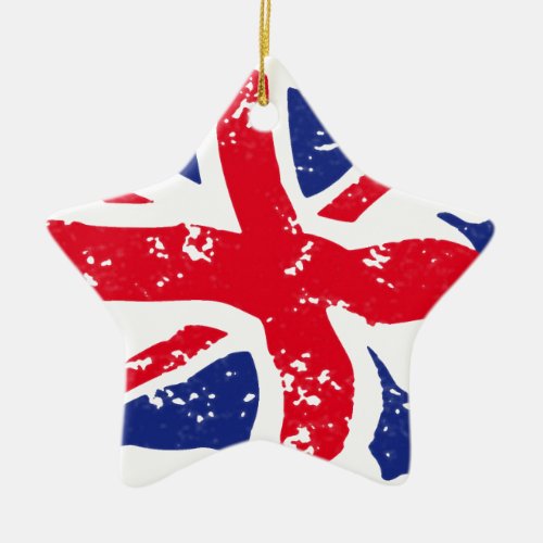 UK Flag Ceramic Ornament