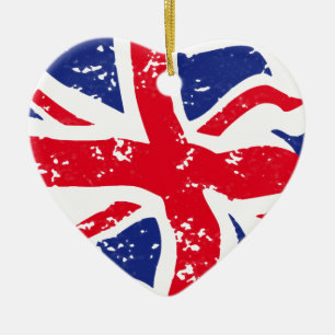 UK Flag Ceramic Ornament