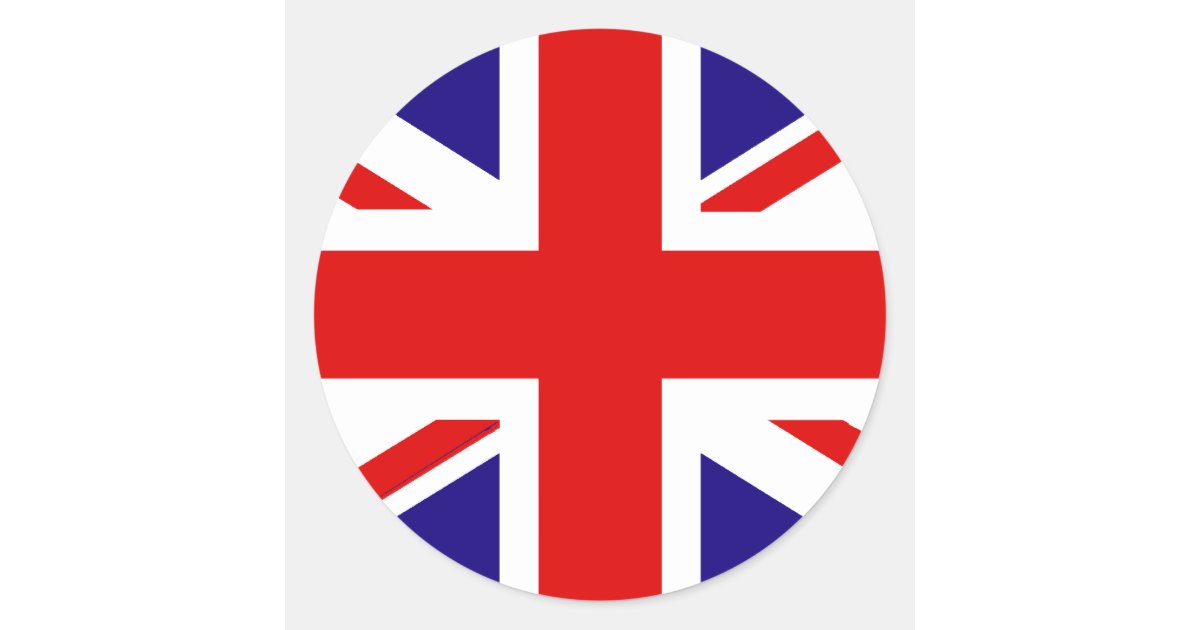 Round Uk Sticker UK Flag Classic Round Sticker | Zazzle