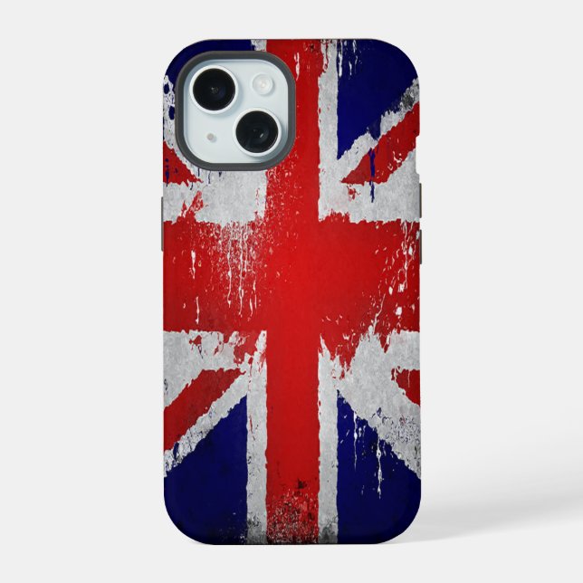 Uk Flag Design iPhone case,  Vintage Case (Back)