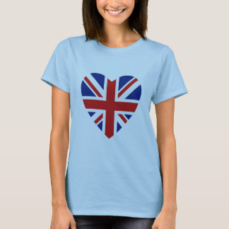UK Flag Heart and Map T-Shirt