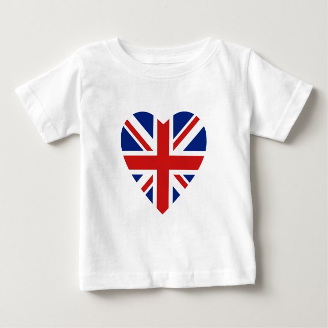 UK Flag Heart T-Shirt (Front)