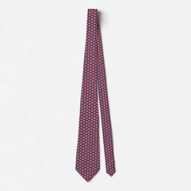 UK Flag Hearts Tie (Front)