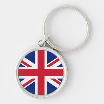 Uk Flag Keychain by the_little_gift_shop at Zazzle