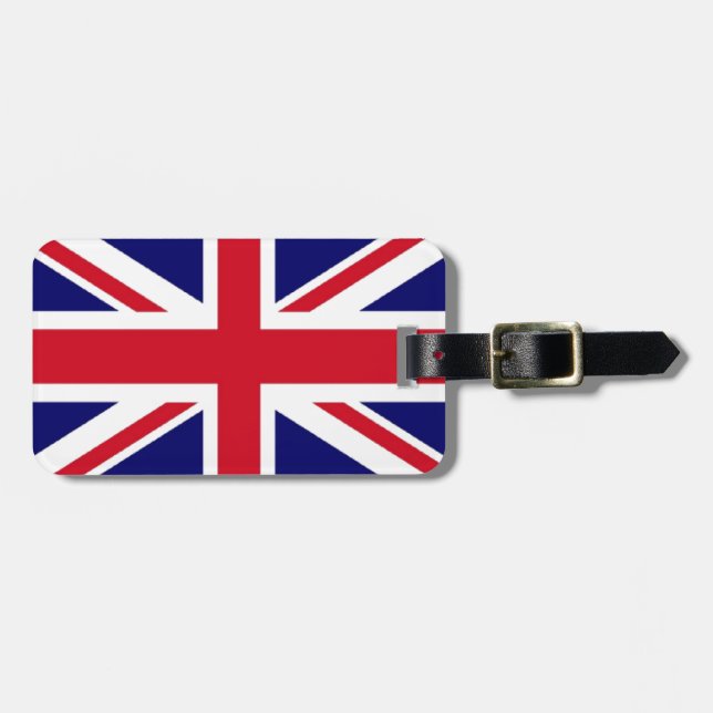 UK Flag Luggage Tag (Front Horizontal)