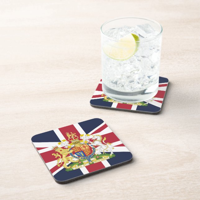 UK flag phone case Beverage Coaster (Right Side)