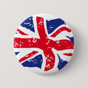 UK Flag Pinback Button