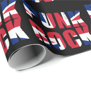 UK Flag Punk Rock Wrapping Paper