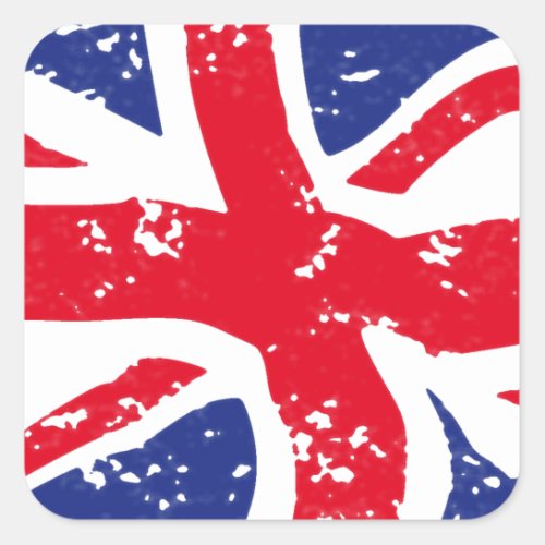 UK Flag Square Sticker