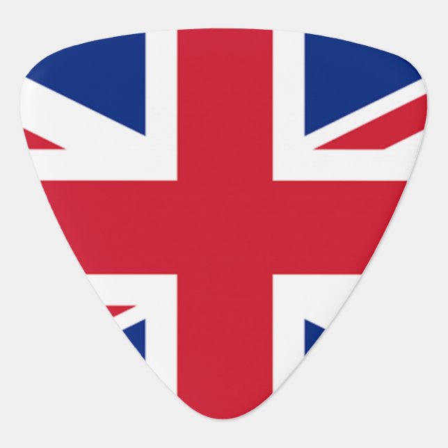 UK Flag / Union Jack Guitar Pick (Front)