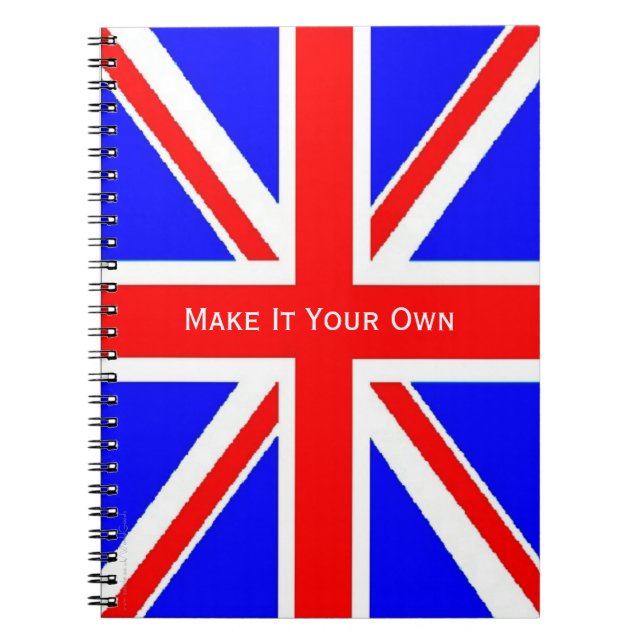 UK flag Union Jack Notebook (Front)